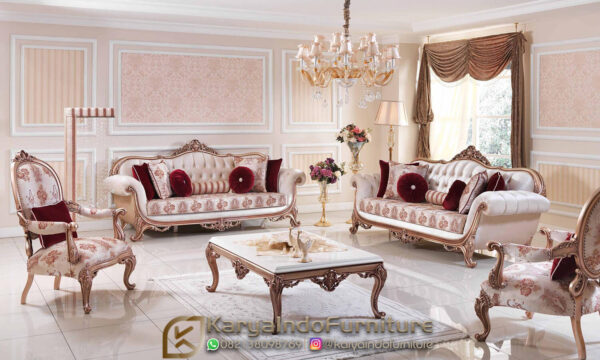 Set Sofa Tamu Mewah Charles III Luxury Classic Design KF-18