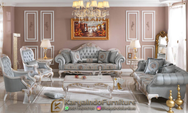 Set Sofa Tamu Mewah Classic Luxury Carving Great Design KF-17