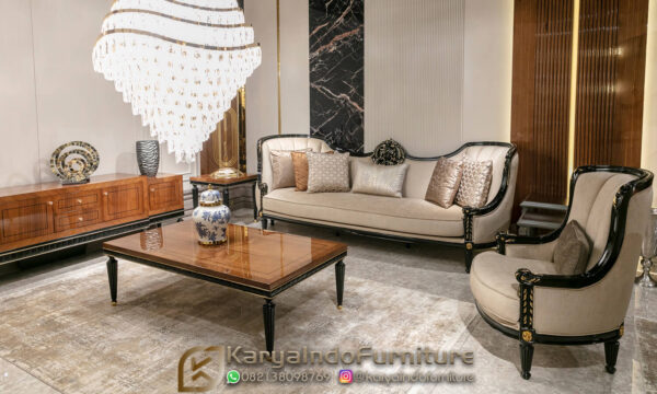 Sofa Tamu Mewah Klasik Elegant Carving Luxury Style KF-5