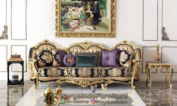Sofa Tamu Mewah Klasik Luxury Carving Beauty Interior KF-3.1
