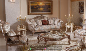 Kursi Sofa Tamu Mewah Set Luxury Carving Kingdom Style KF-49
